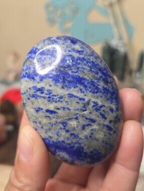 Lapis Lazuli With Pyrite Palmstone 3 In( Communication) B